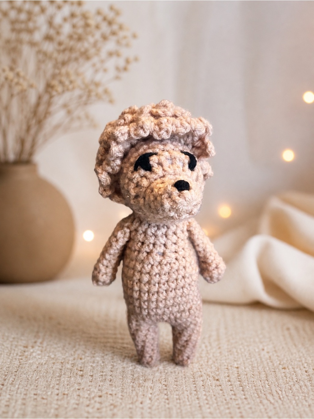 Handmade Crochet Toy - Light Beige